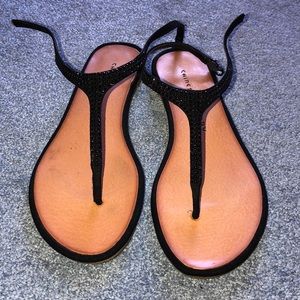Black womens sandals